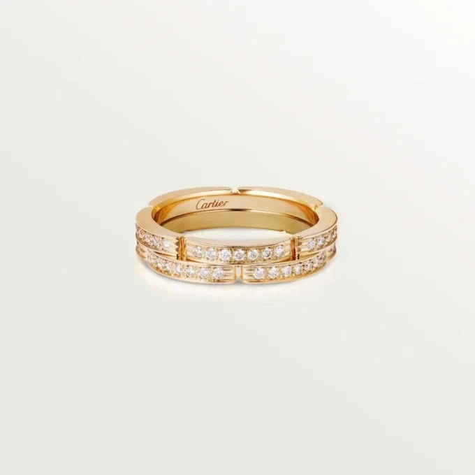Anillo Maillon Panthere – Oro amarillo, diamantes – Cartier