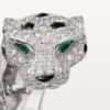 Anillo Panthere De Cartier, articulado, con pavé