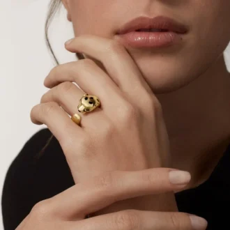 Anillo Panthere De Cartier de oro amarillo y ónix | Cartier EE. UU.