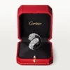Anillo Panthere De Cartier, laca negra, pavé
