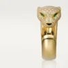 Anillo Panthere de Cartier – Oro amarillo, diamantes, esmeraldas, ónix – Cartier