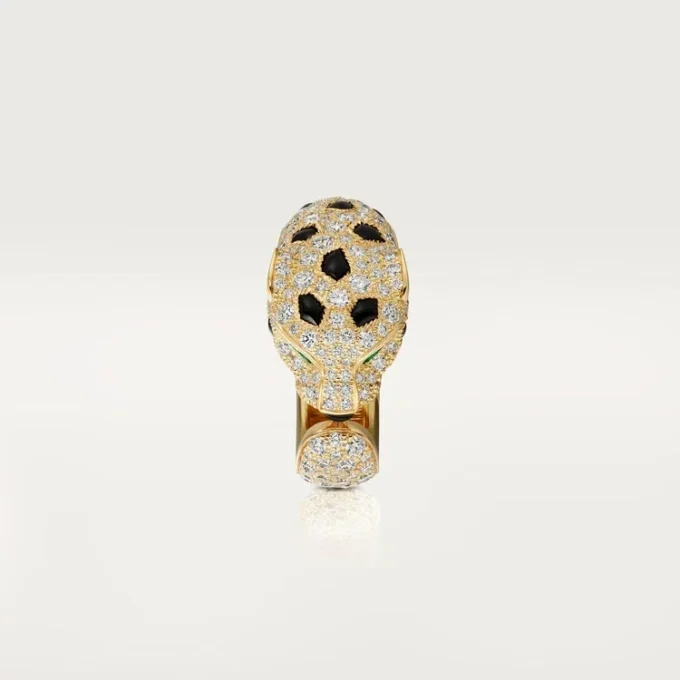 Anillo Panthere de Cartier – Oro amarillo, esmeraldas, ónix, diamantes – Cartier