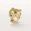 Anillo Panthere de Cartier – Oro amarillo, granates tsavorita, ónix – Cartier