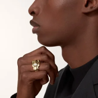 Anillo Panthere de Cartier – Oro amarillo, laca, granate tsavorita, ónix – Cartier