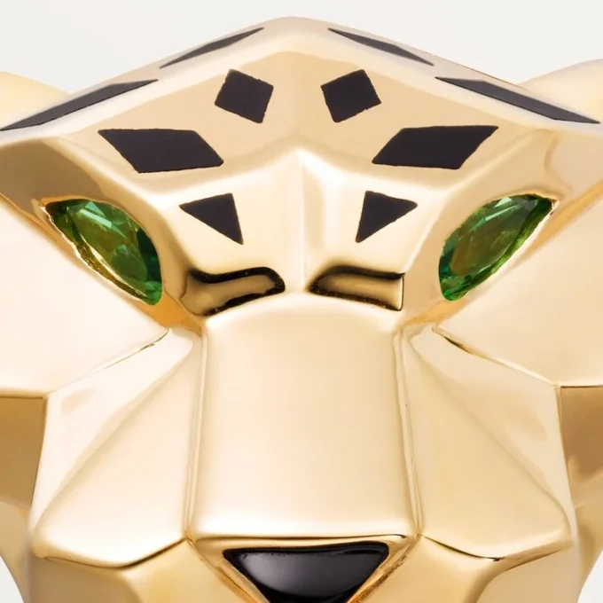 Anillo Panthere de Cartier – Oro amarillo, laca, granate tsavorita, ónix – Cartier