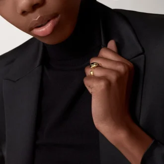 Anillo Panthere de Cartier – Oro amarillo, ónix, granate tsavorita – Cartier