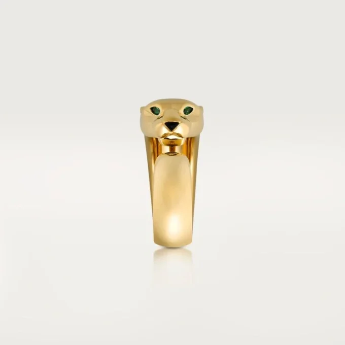 Anillo Panthere de Cartier – Oro amarillo, ónix, granate tsavorita – Cartier