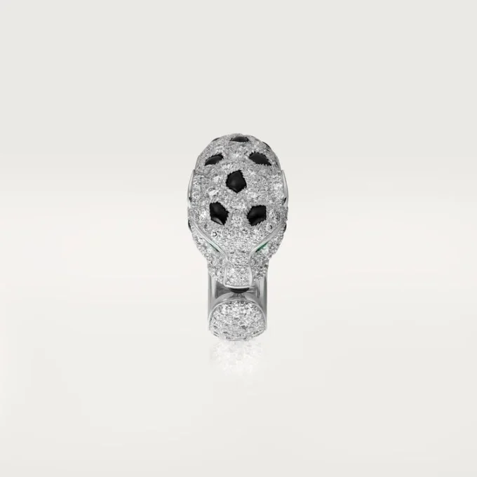 Anillo Panthere de Cartier – Oro blanco, esmeraldas, ónix, diamantes – Cartier