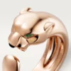 Anillo Panthere de Cartier – Oro rosa, granates tsavorita, ónix – Cartier