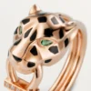 Anillo Panthere De Cartier – Oro rosa, granates tsavorita, ónix, laca negra, diamantes – Cartier