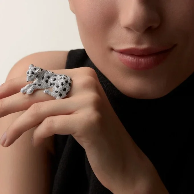 Anillo Panthere De Cartier, pavé