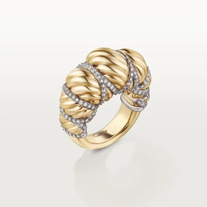 Anillo Tressage de Cartier Libre, diamantes