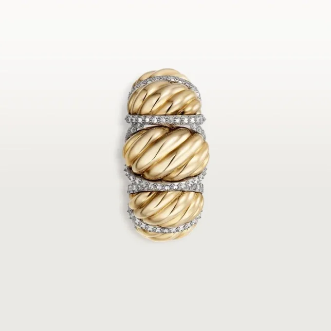 Anillo Tressage de Cartier Libre, diamantes