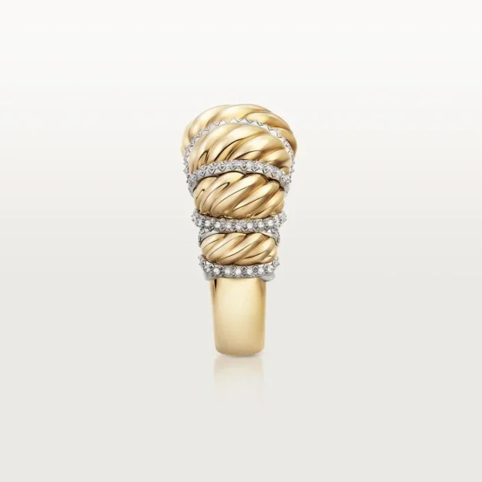 Anillo Tressage de Cartier Libre, diamantes
