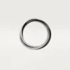 Anillo Trinity, cerámica, modelo pequeño, medio pavé