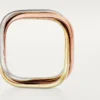 Anillo Trinity, forma cojín, modelo clásico