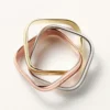 Anillo Trinity, forma cojín, modelo clásico