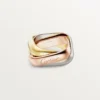 Anillo Trinity, forma cojín, modelo grande