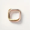 Anillo Trinity, forma cojín, modelo grande