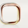 Anillo Trinity, forma cojín, modelo grande