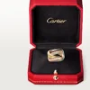 Anillo Trinity, forma cojín, modelo grande