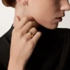 Anillo Trinity, modelo clásico, 5 diamantes