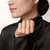 Anillo Trinity, modelo clásico, pavé