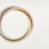 Anillo Trinity, modelo clásico, pavé