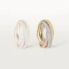 Anillo Trinity, modelo clásico, pavé