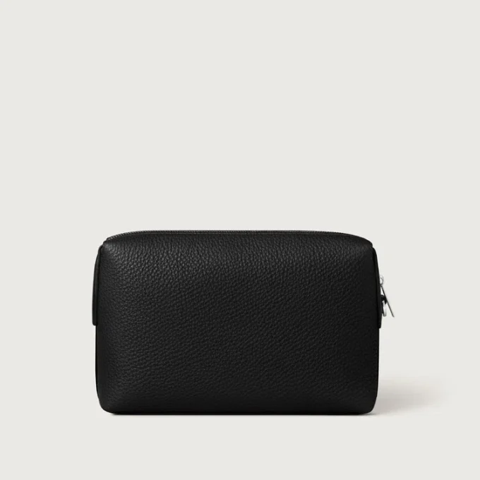 Bolsa cuadrada, Must de Cartier – Piel de becerro negra, acabado en paladio – Cartier