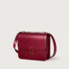 Bolso de hombro, Mini, Double C de Cartier – Piel de becerro rojo cereza, acabado en oro y esmalte rojo cereza – Cartier