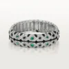 Brazalete Panthere De Cartier, esmeralda, pavé