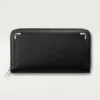 Cartera internacional con cremallera, Must de Cartier – Piel de becerro negra, acabado en paladio – Cartier
