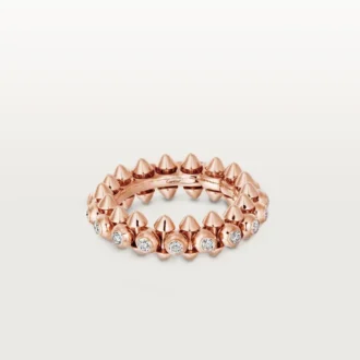 Clash De Cartier – Anillo con pavé de diamantes en oro rosa | Cartier EE. UU.