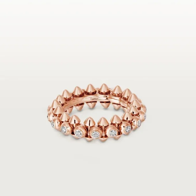 Clash De Cartier – Anillo con pavé de diamantes en oro rosa | Cartier EE. UU.