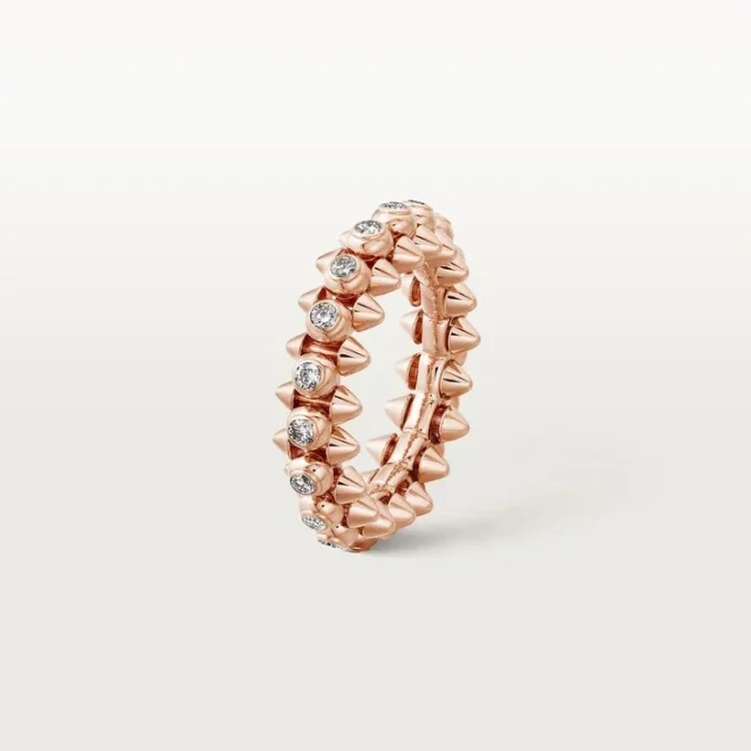 Clash De Cartier – Anillo con pavé de diamantes en oro rosa | Cartier EE. UU.