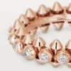 Clash De Cartier – Anillo con pavé de diamantes en oro rosa | Cartier EE. UU.