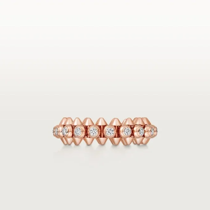 Clash De Cartier – Anillo con pavé de diamantes en oro rosa | Cartier EE. UU.