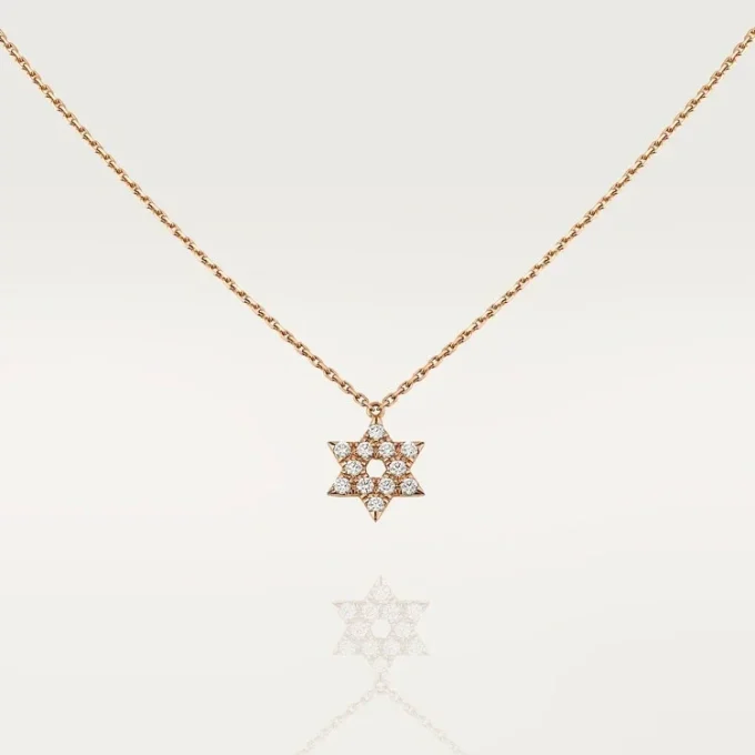 Colgante «Corazones y símbolos» – Oro rosa, diamantes – Cartier