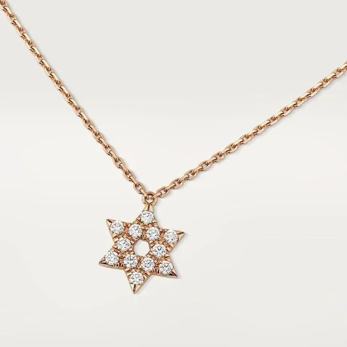 Colgante «Corazones y símbolos» – Oro rosa, diamantes – Cartier