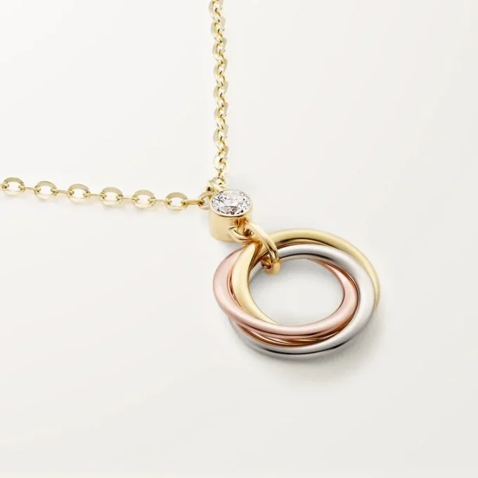 Colgante Trinity, 1 diamante