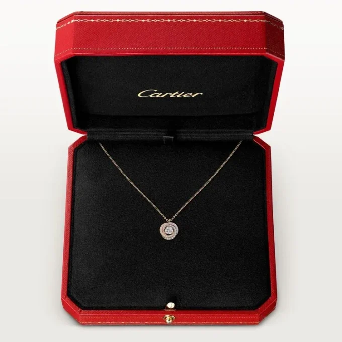 Colgante Trinity, 1 diamante, pavé