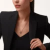 Colgante Trinity, forma cojín, semipavé