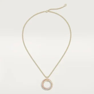 Colgante Trinity, modelo grande, pavé