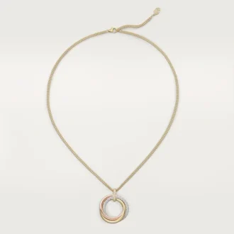 Colgante Trinity, modelo grande, semipavé