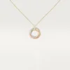 Colgante Trinity, modelo pequeño, semipavé