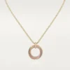 Colgante Trinity, siete filas, diamantes