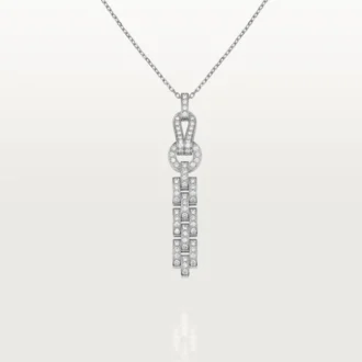 Collar Agrafe – Oro blanco, diamantes – Cartier