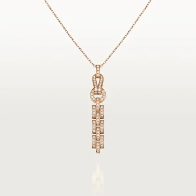 Collar Agrafe – Oro rosa, diamantes – Cartier