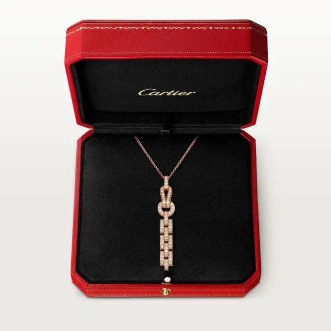 Collar Agrafe – Oro rosa, diamantes – Cartier